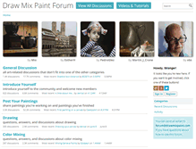 Tablet Screenshot of forum.drawmixpaint.com
